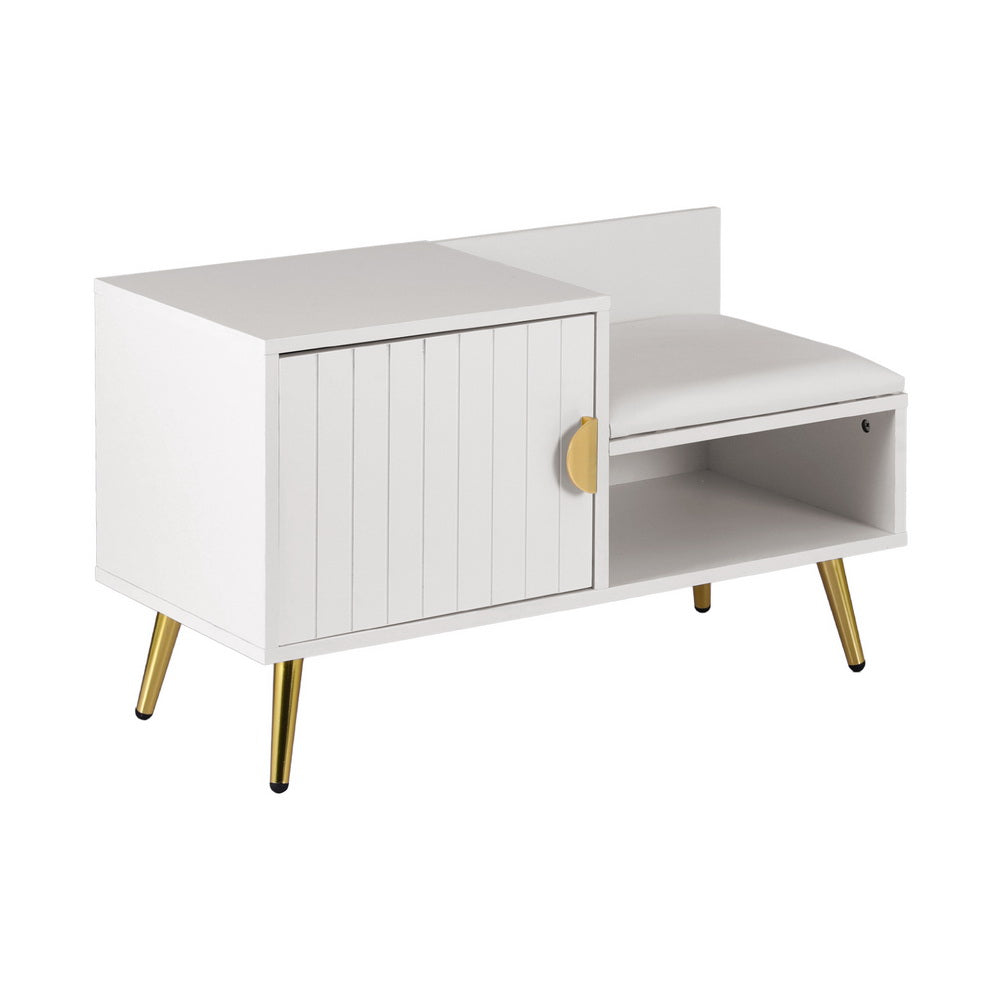 Shoe Storage: Artiss Shoe Rack Cabinet Bench 6 Pairs White