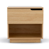 Bedside Tables: Artiss Bedside Table 1 Drawer 1 Shelf Nightstand Pine