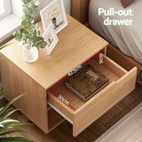 Bedside Tables: Artiss Bedside Table 1 Drawer 1 Shelf Nightstand Pine
