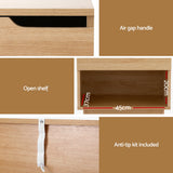 Bedside Tables: Artiss Bedside Table 1 Drawer 1 Shelf Nightstand Pine