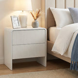 Bedside Tables: Artiss Bedside Table 2 Drawers - Beige