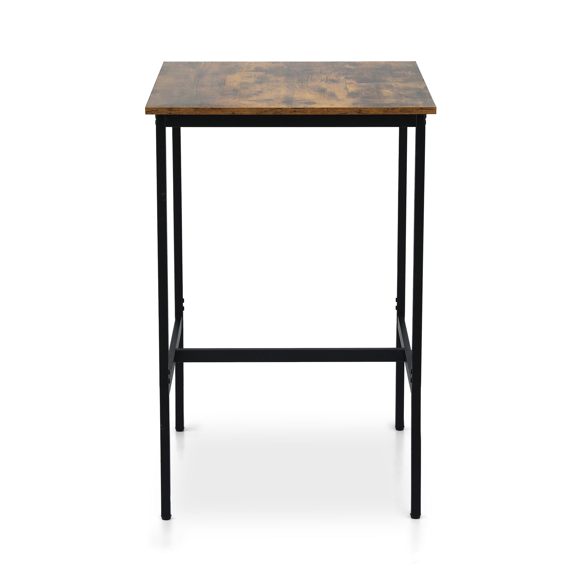 Coffee Tables: Artiss Bar Table Counter Kitchen Dining Desk Pub 60x92cm Vintage Metal Walnut