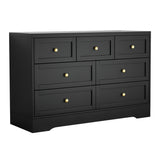 Dressers: Artiss 7 Chest of Drawers Dresser Table Black