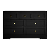 Dressers: Artiss 7 Chest of Drawers Dresser Table Black