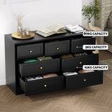 Dressers: Artiss 7 Chest of Drawers Dresser Table Black