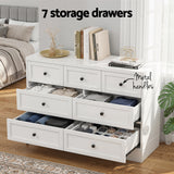 Dressers: Artiss 7 Chest of Drawers Dresser Table White
