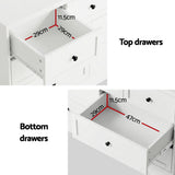 Dressers: Artiss 7 Chest of Drawers Dresser Table White