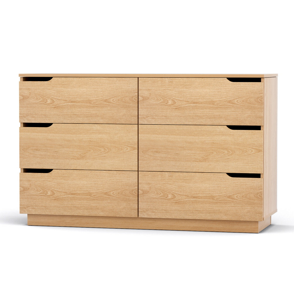 Dressers: Artiss 6 Chest of Drawers Dresser Table Pine