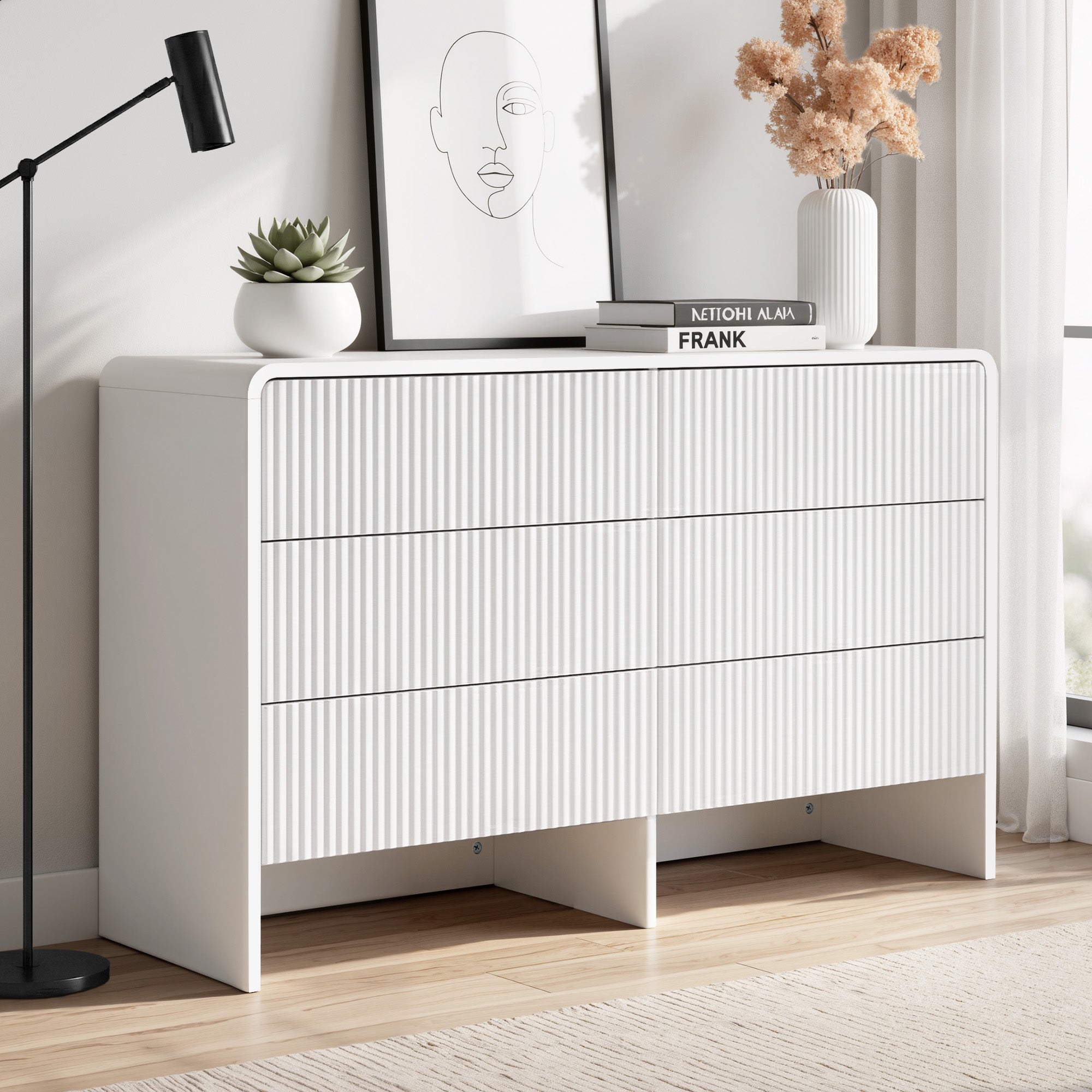 Dressers: Artiss 6 Chest of Drawers Dresser Cabinet White