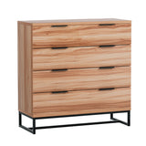 Dressers: Artiss 4 Chest of Drawers Cabinet Dresser Table Tallboy Storage Bedroom Rust Oak