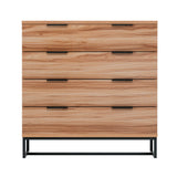 Dressers: Artiss 4 Chest of Drawers Cabinet Dresser Table Tallboy Storage Bedroom Rust Oak