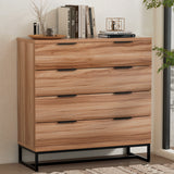 Dressers: Artiss 4 Chest of Drawers Cabinet Dresser Table Tallboy Storage Bedroom Rust Oak