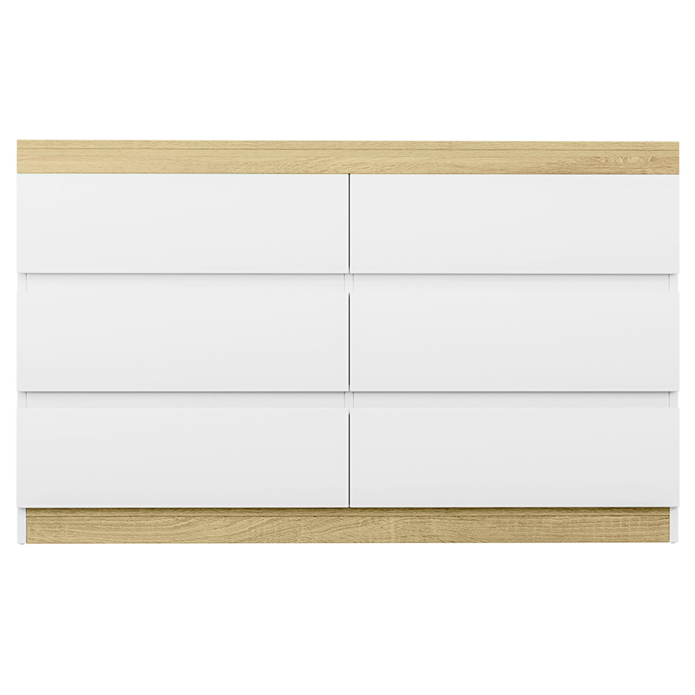 Dressers: Artiss 6 Chest of Drawers Cabinet Dresser Table Tallboy Storage Bedroom White