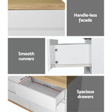 Dressers: Artiss 6 Chest of Drawers Cabinet Dresser Table Tallboy Storage Bedroom White