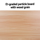 Coffee Tables: Artiss Coffee Table Oval 110CM Pine Alva