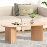Coffee Tables: Artiss Coffee Table Oval 110CM Pine Alva