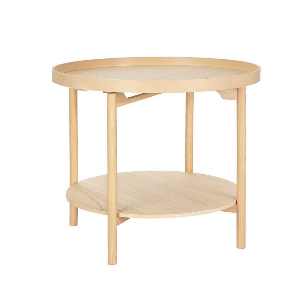 Disposable Cups: Artiss Coffee Table Side Table Round 70CM
