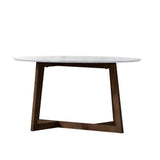 Coffee Tables: Artiss Coffee Table Oval Marble Effect