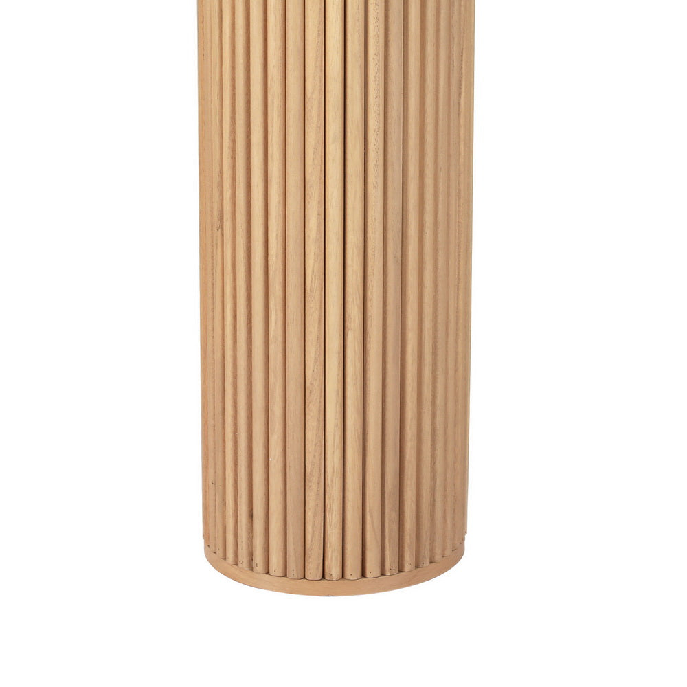 Side Tables: Artiss Console Table Oval 115CM Pine Blake