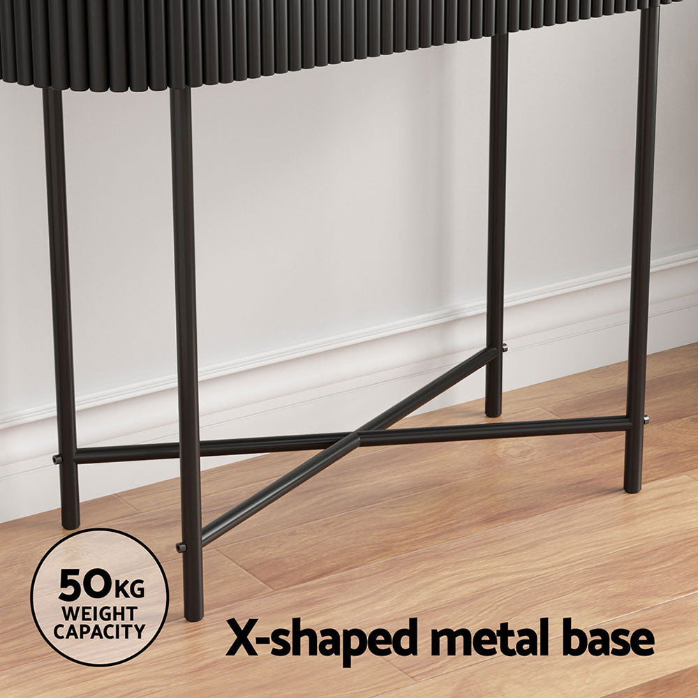 Desks: Artiss Console Table 2 Drawers 100CM