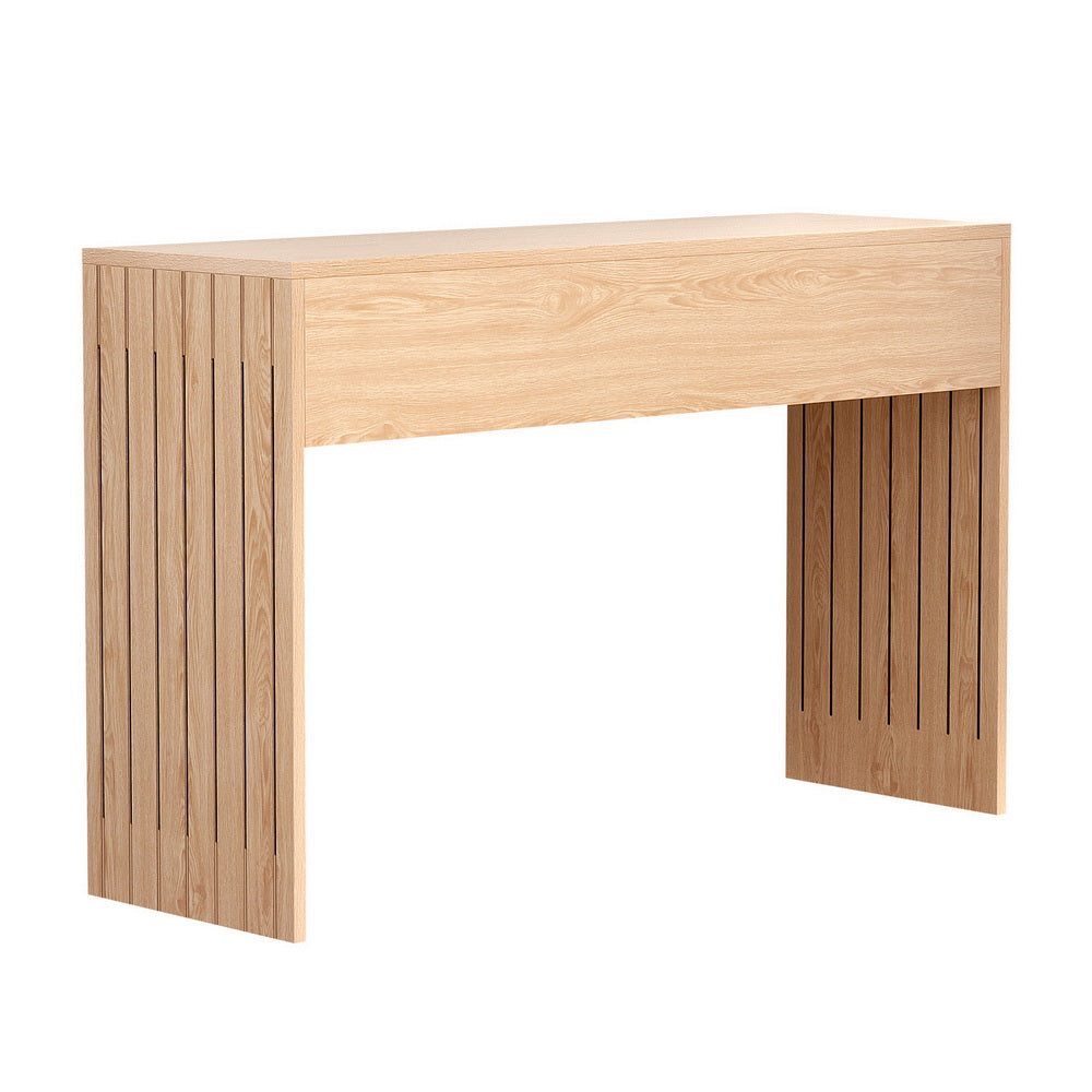 Side Tables: Artiss Console Table Hallway Fluted 120CM Pine