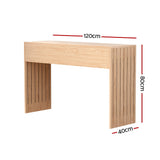 Artiss Console Table Hallway Fluted 120CM Pine