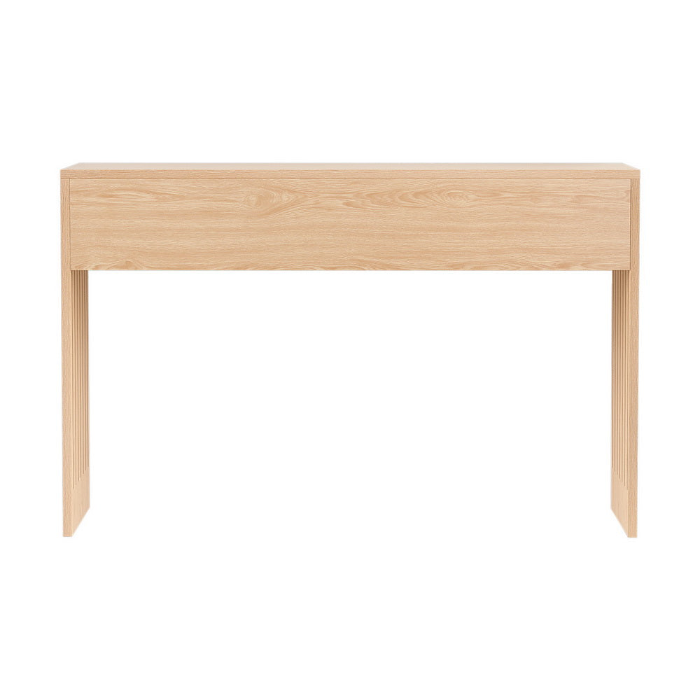 Side Tables: Artiss Console Table Hallway Fluted 120CM Pine