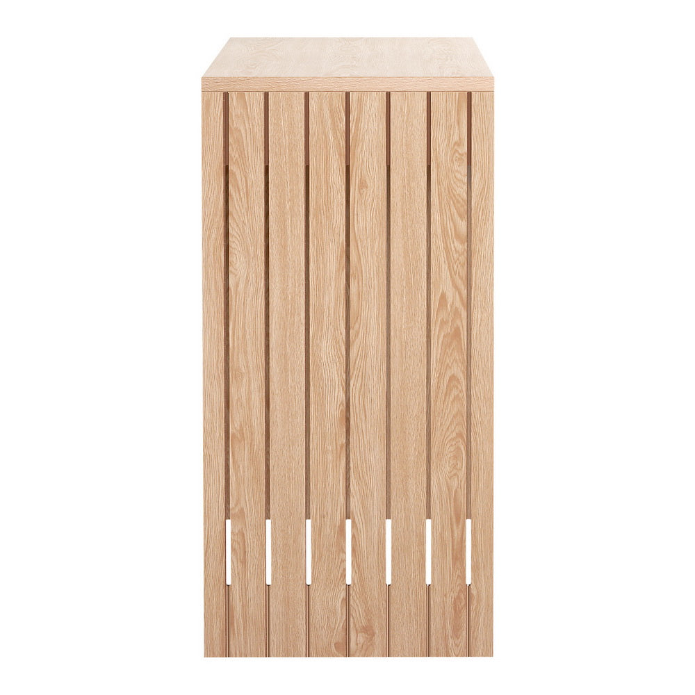 Side Tables: Artiss Console Table Hallway Fluted 120CM Pine