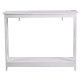 Artiss Console Table Entryway Hallway Display 2-Tier Narrow Sofa Table 100CM White