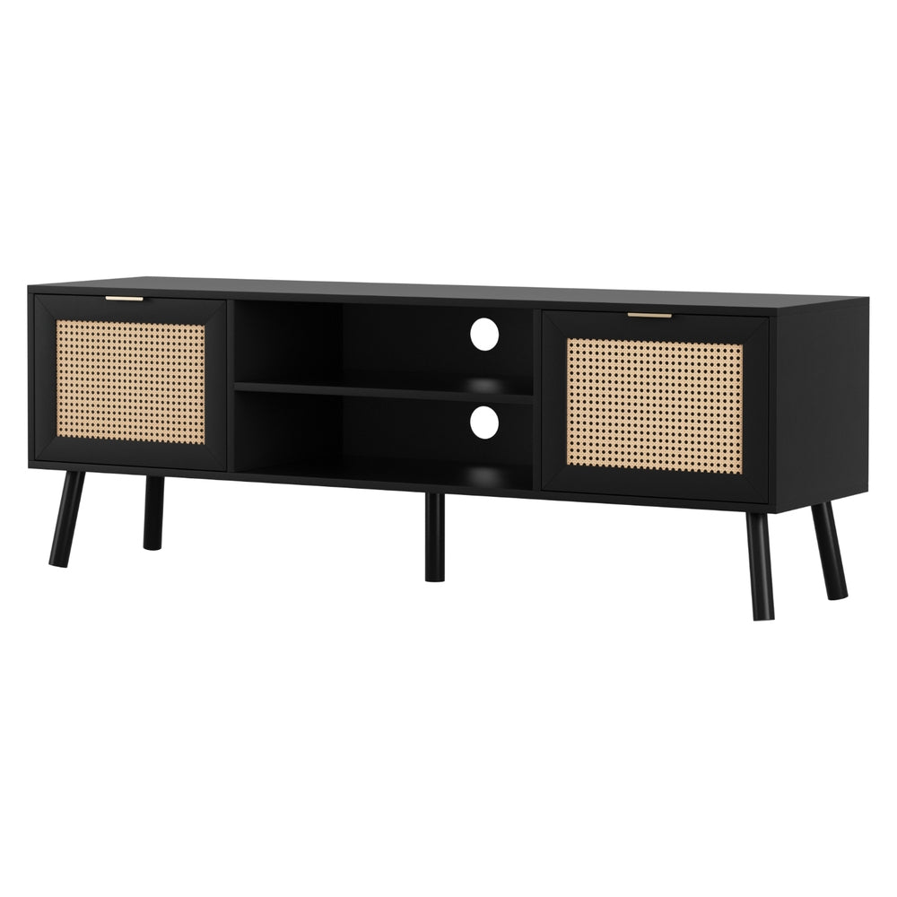 TV Units: Artiss TV Unit 150cm Storage Cabinet Black