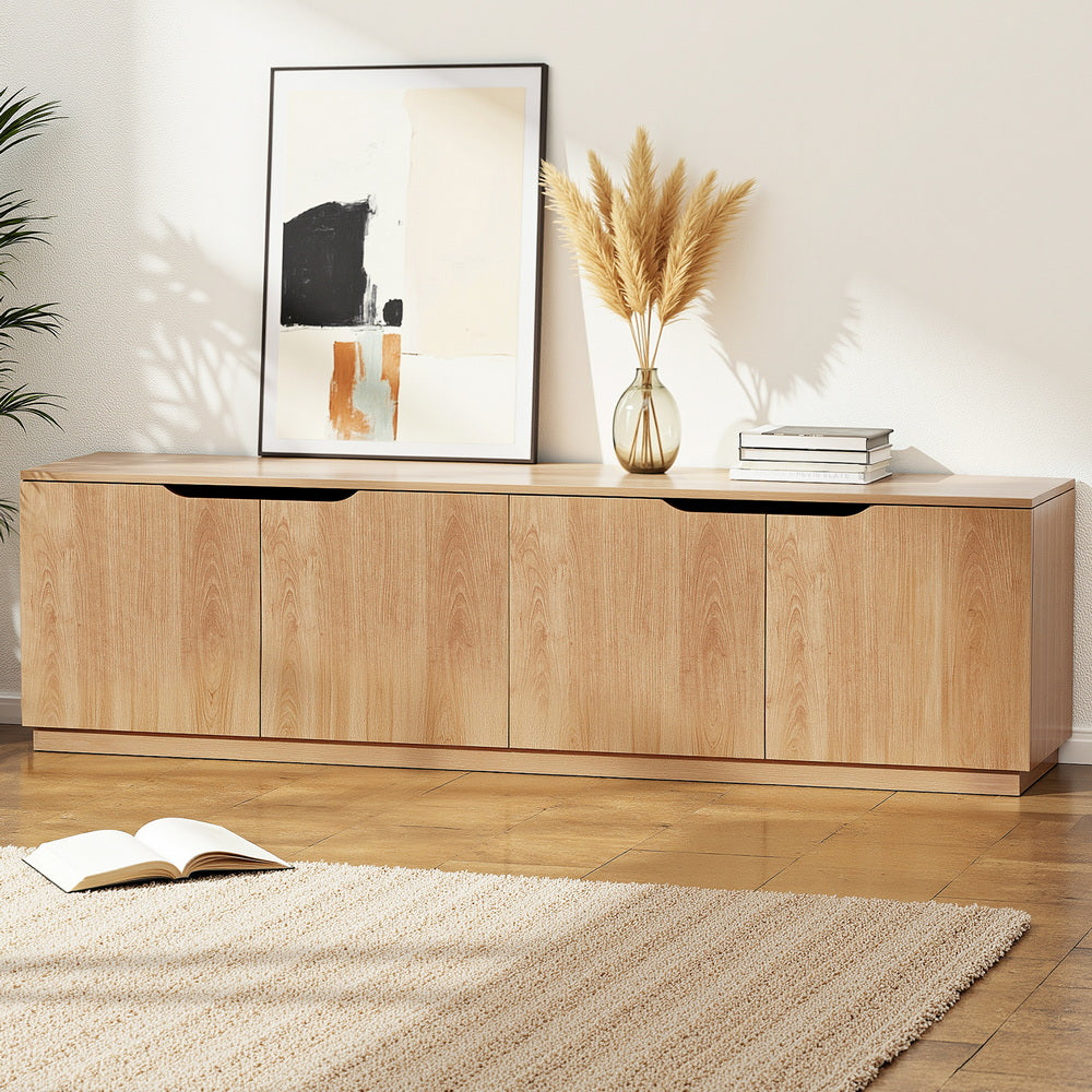 TV Units: Artiss TV Unit Entertainment Unit Storage Cabinet 180cm Pine