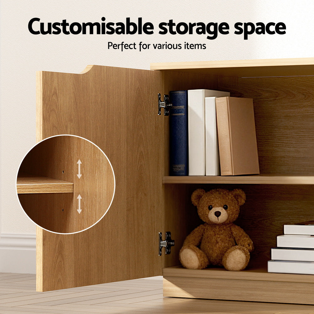 TV Units: Artiss TV Unit Entertainment Unit Storage Cabinet 180cm Pine