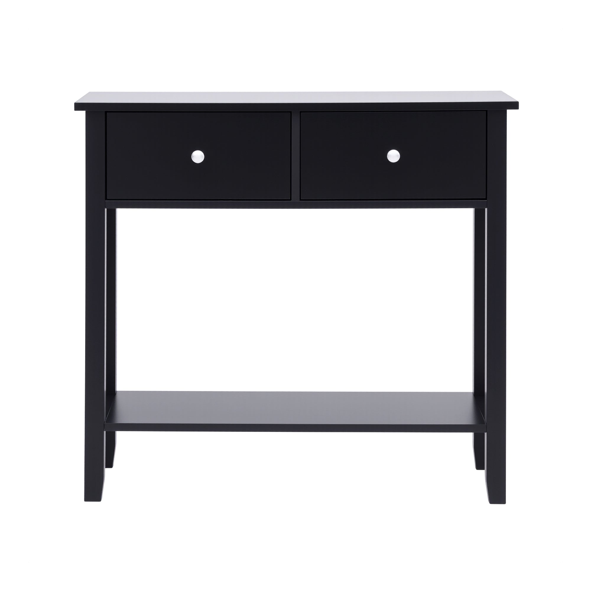 Side Tables: Artiss Console Table Hallway Sofa Entryway Entrance 2 Drawers 80CM Black