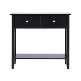 Side Tables: Artiss Console Table Hallway Sofa Entryway Entrance 2 Drawers 80CM Black