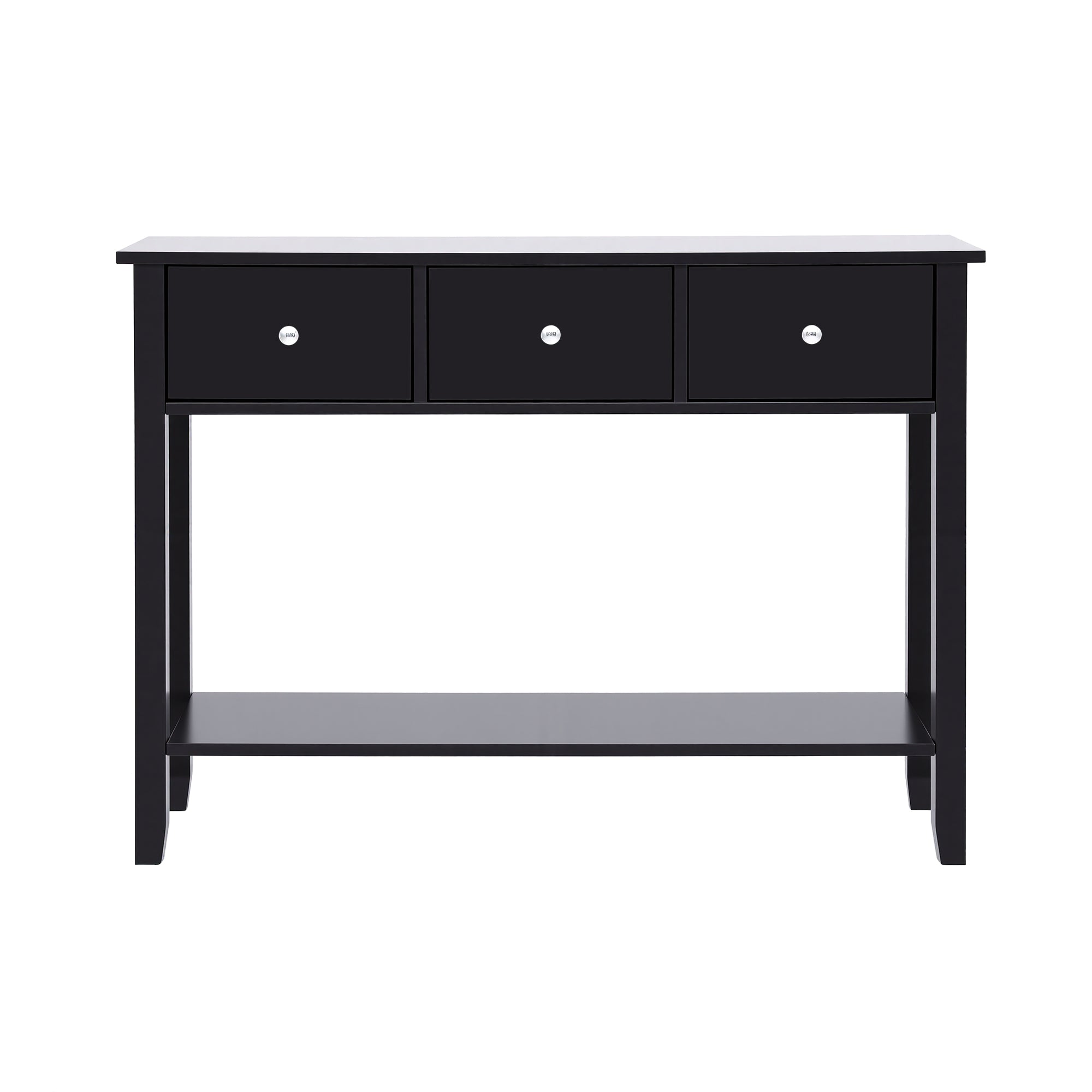 Side Tables: Artiss Console Table Hallway Sofa Entryway Entrance 3 Drawers 100CM Black