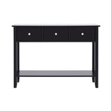 Side Tables: Artiss Console Table Hallway Sofa Entryway Entrance 3 Drawers 100CM Black