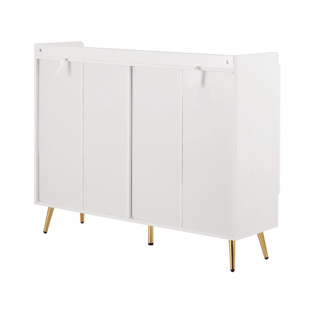 Shoe Storage: Artiss Shoe Rack Cabinet 5 Tiers 30 Pairs White