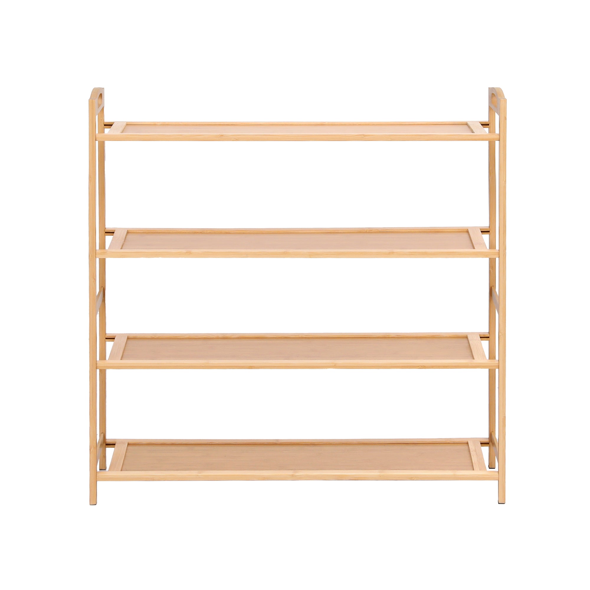 Shoe Storage: Artiss 4 Tier Shoe Rack Bamboo Storage Organiser Pine
