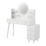 Artiss Dressing Table Vanity Desk LED Charging Station White