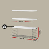 Kitchen & Bathroom DIY: Artiss Floating Wall Shelf Set of 3 White