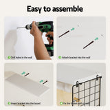 Kitchen & Bathroom DIY: Artiss Floating Wall Shelf Set of 3 White