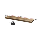 Artiss Floating Wall Shelf Set of 2 Wood 90CM