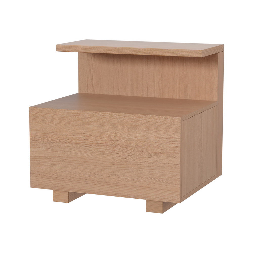Bedside Tables: Artiss Bedside Table 1 Drawer - Pine