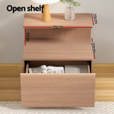 Bedside Tables: Artiss Bedside Table 1 Drawer - Pine