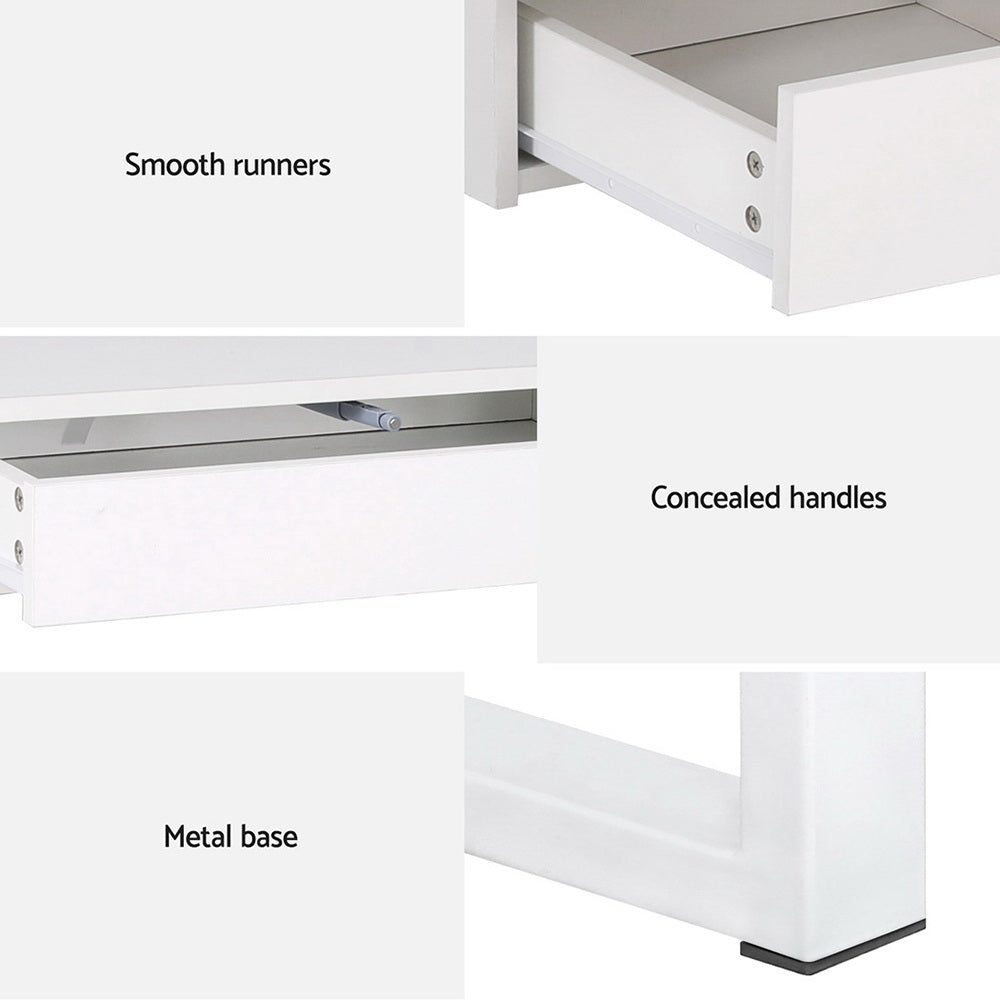 Desks: Artiss Computer Desk Office Study Desks Table Drawer Bookshelf
