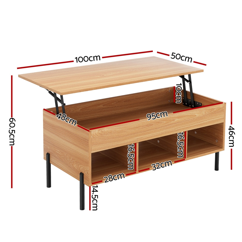 Coffee Tables: Artiss Coffee Table Lift-top Oak