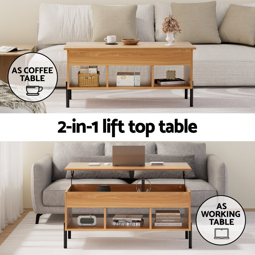 Coffee Tables: Artiss Coffee Table Lift-top Oak
