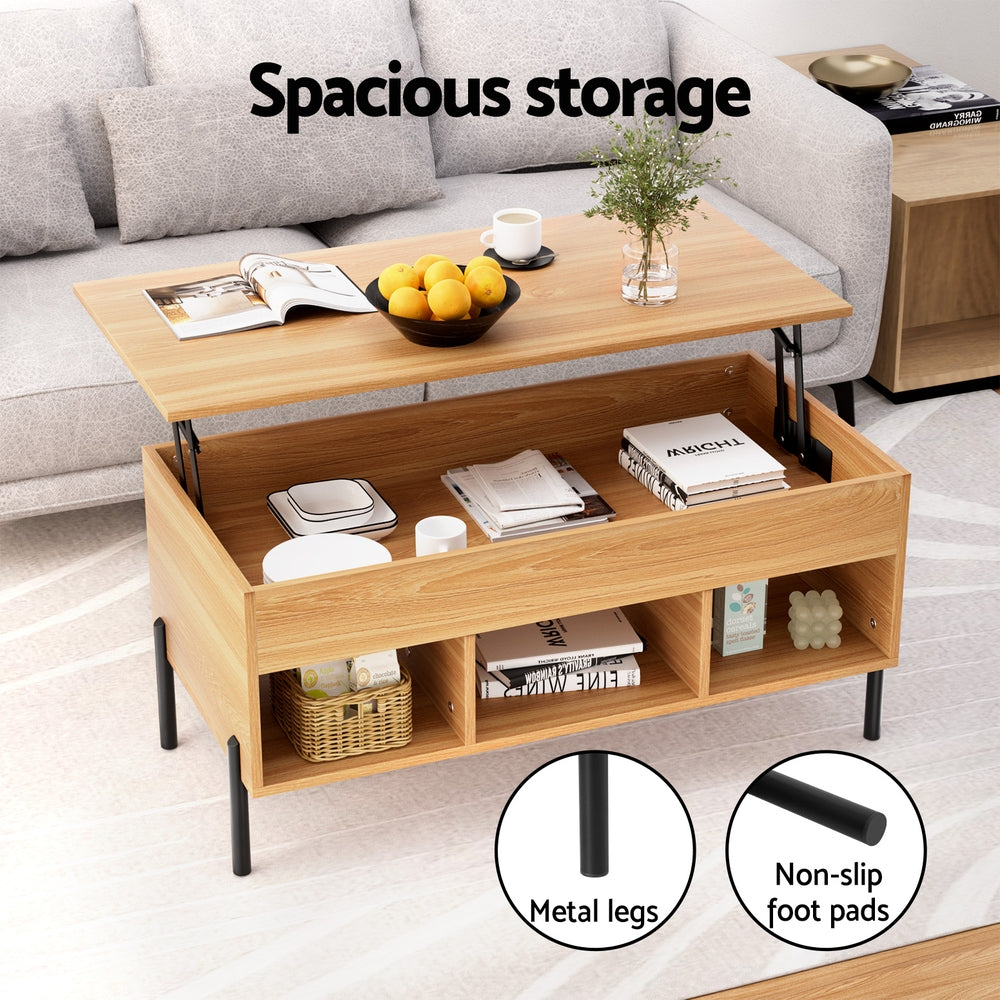 Coffee Tables: Artiss Coffee Table Lift-top Oak
