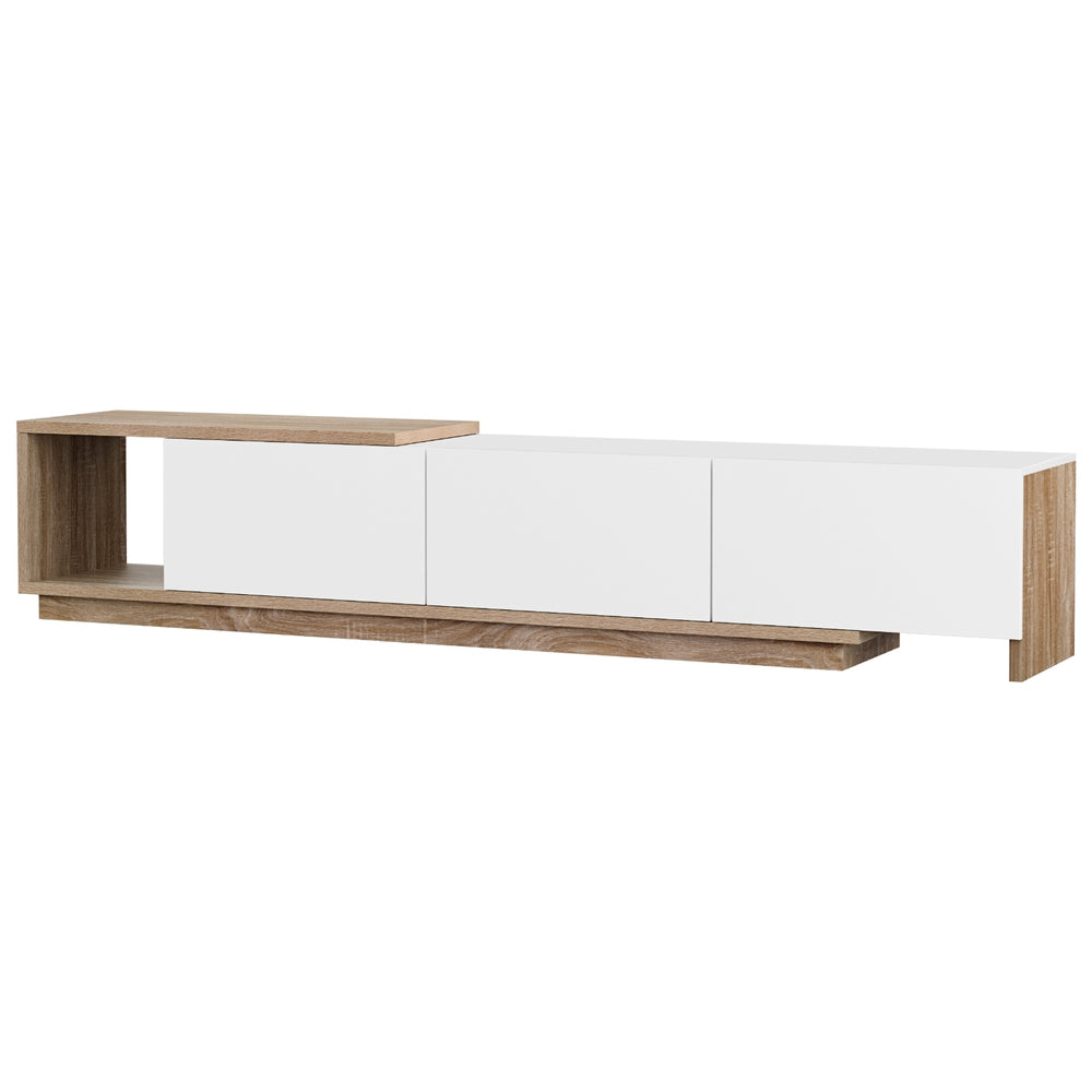 TV Units: Artiss TV Cabinet Entertainment Unit Stand Extendable White Oak