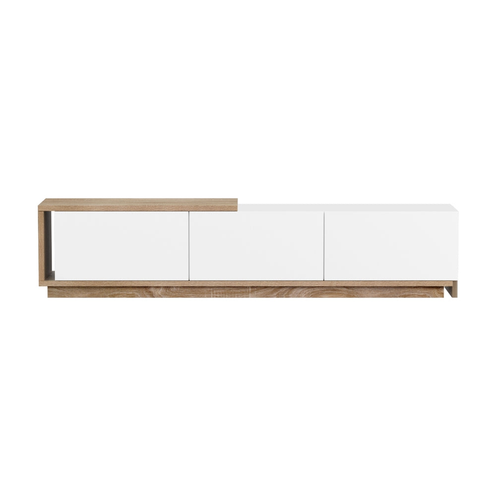 TV Units: Artiss TV Cabinet Entertainment Unit Stand Extendable White Oak